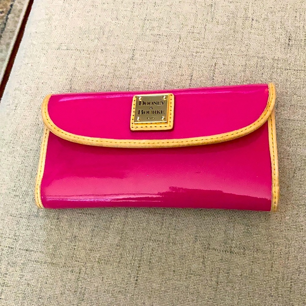 Dooney & Bourke Pink Patent Leather Wallet